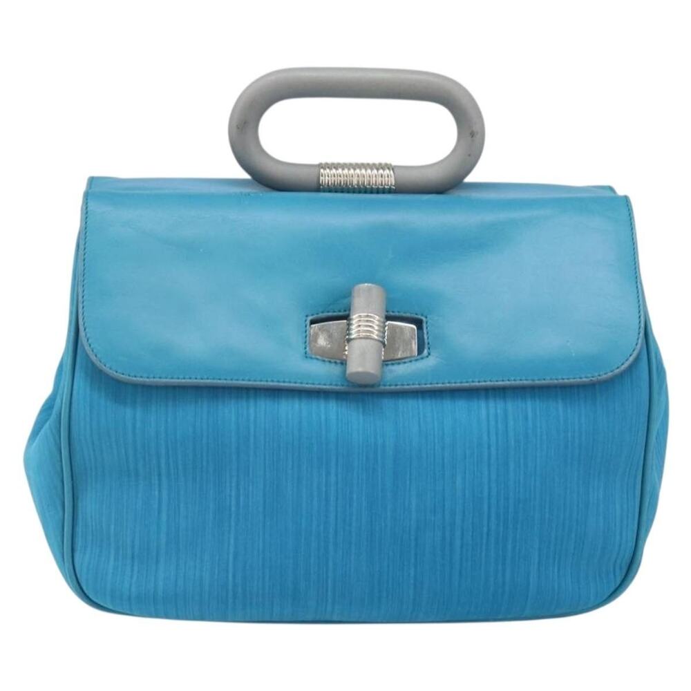 Bally Nylon Handbag Blue